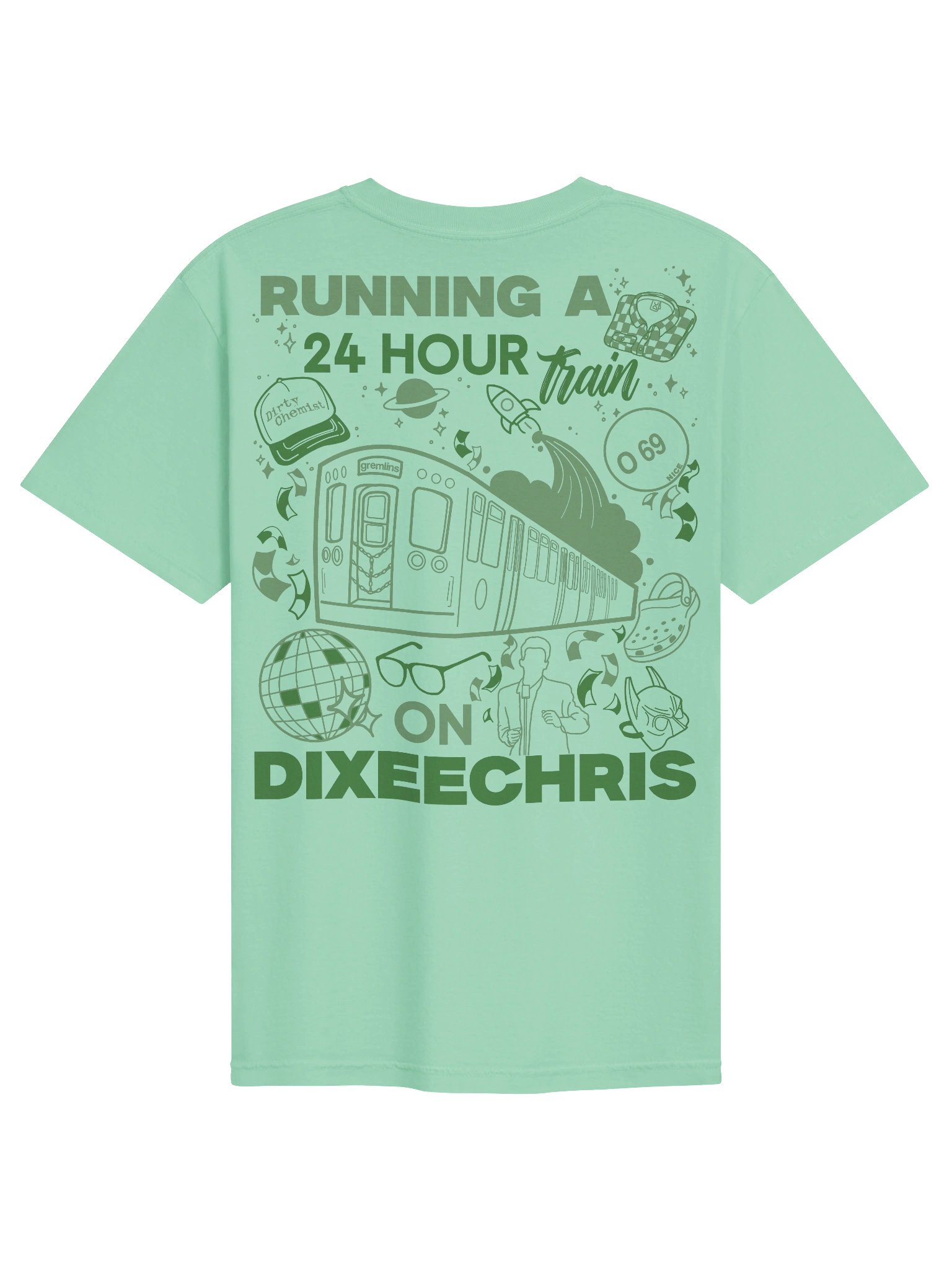 24hr Train Tee - Green product image (1)