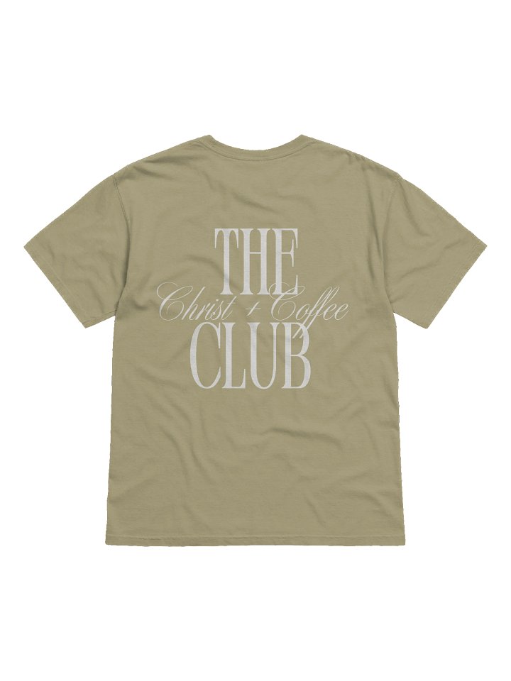 "Christ + Coffee Club" Printed Tee product image (2)