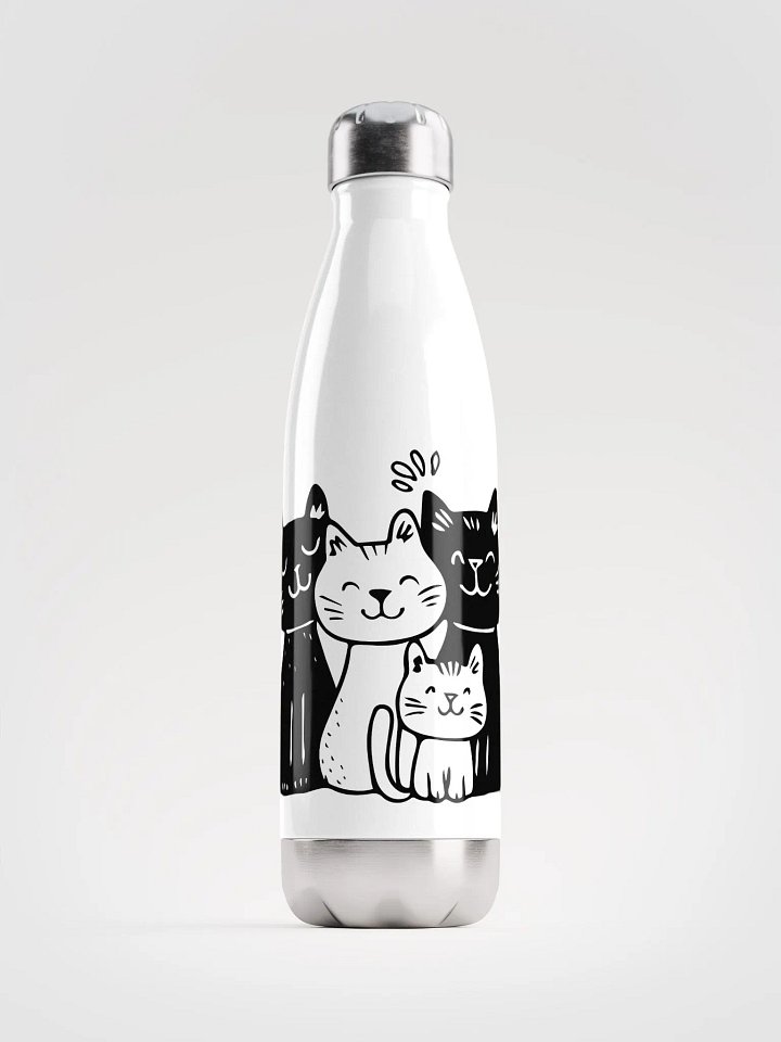'One Cat Leads to Another' Stainless: Double-Walled Water Bottle product image (1)