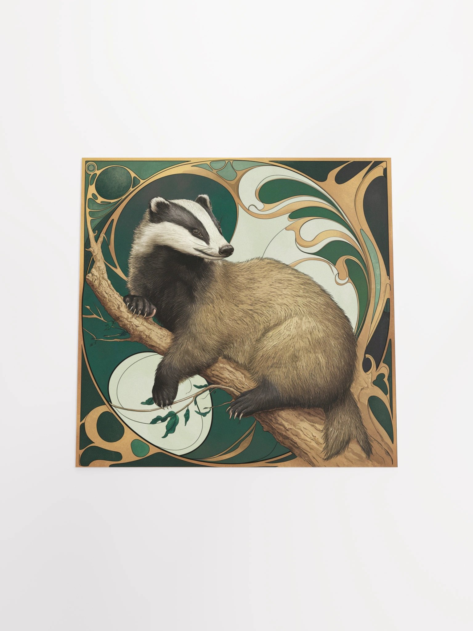 Art Nouveau Badger Pillow product image (4)