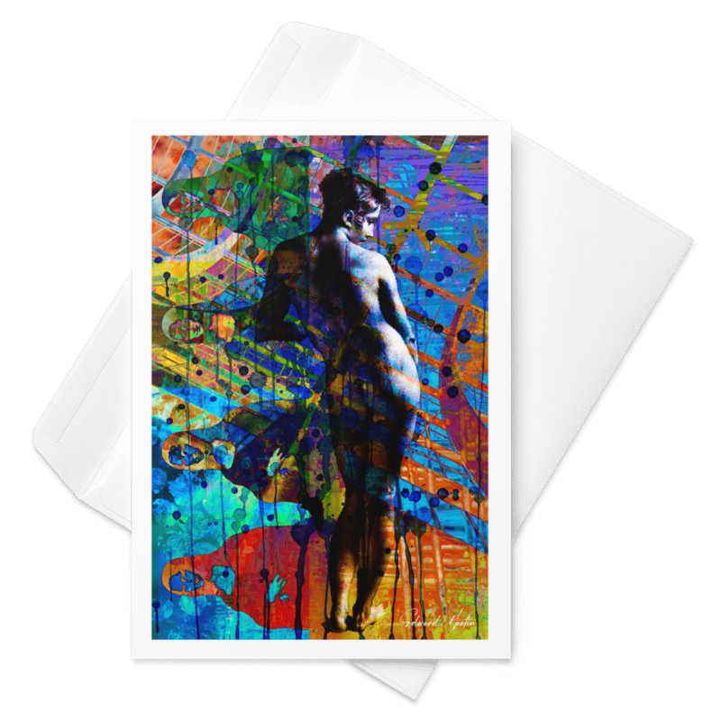 Vibrant Nude Art Greeting Card product image (1)