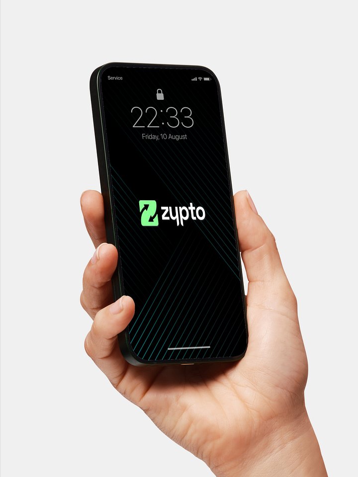 Black and Sleek Lines Crypto Phone Wallpaper product image (1)