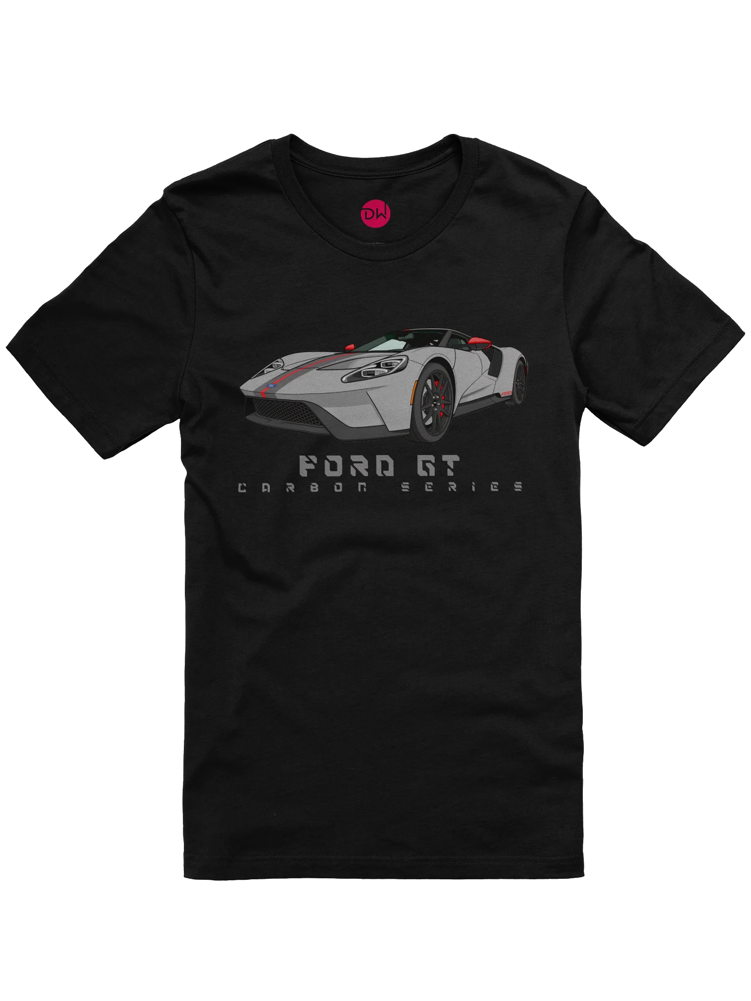 Grey Ford GT Carbon Series Shirt (Retro, Sketch, Silhouette) product image (5)