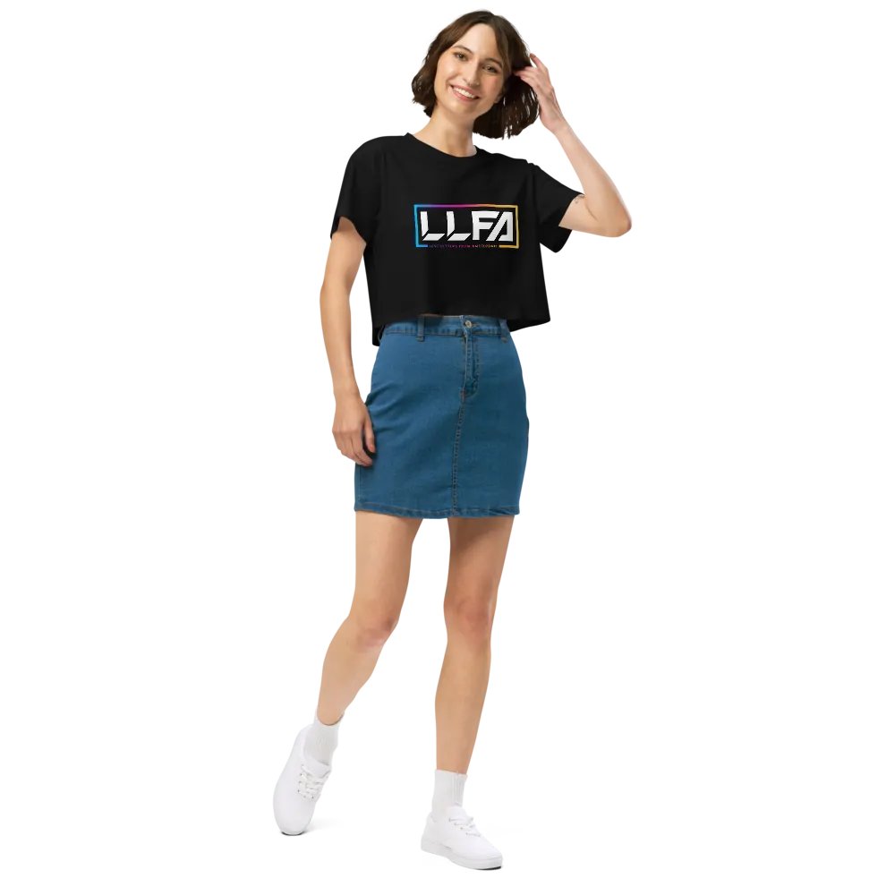 LLFA Logo Premium Crop T-Shirt - Black product image (4)