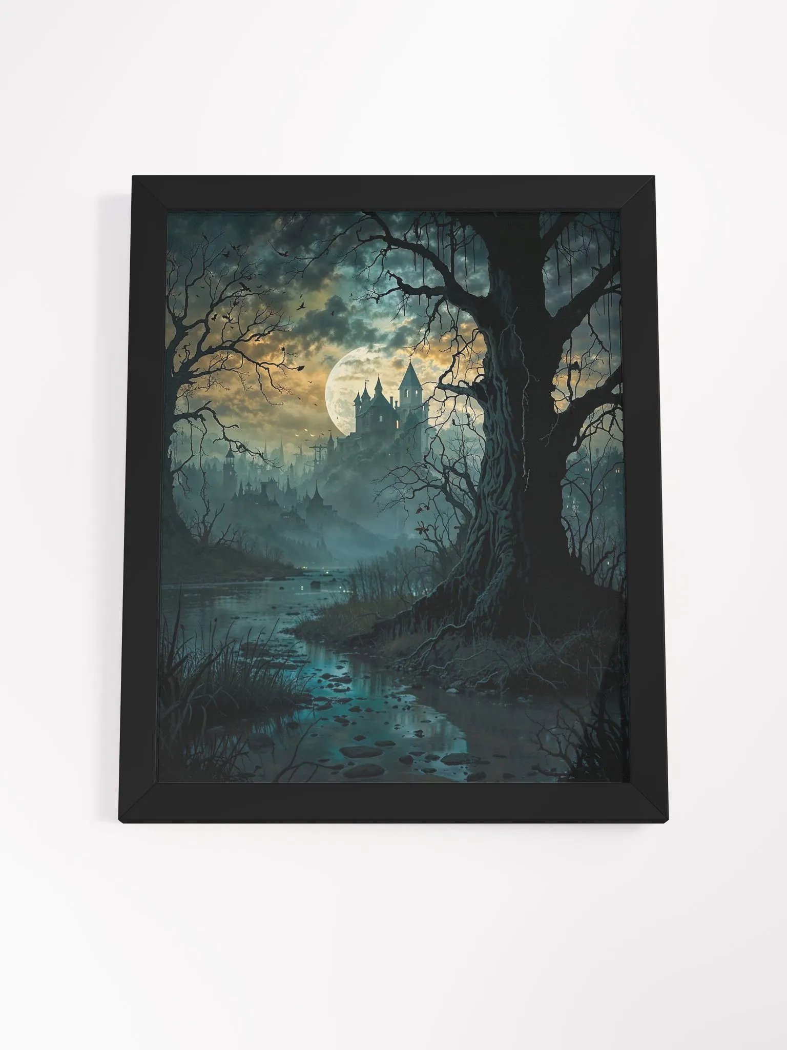 Moonlit Castle Framed Matte Print product image (20)