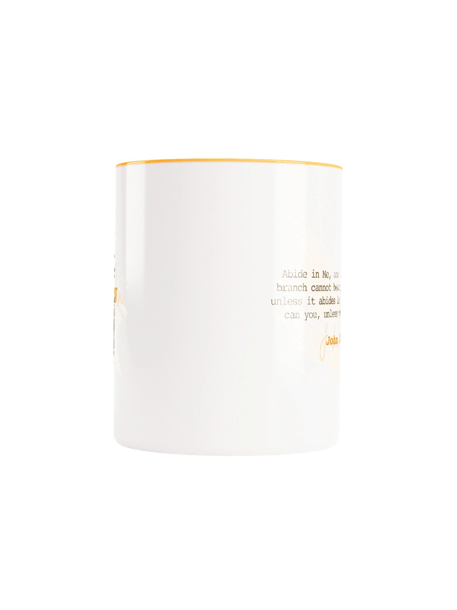Abide In Him - White/Gold Mug product image (5)