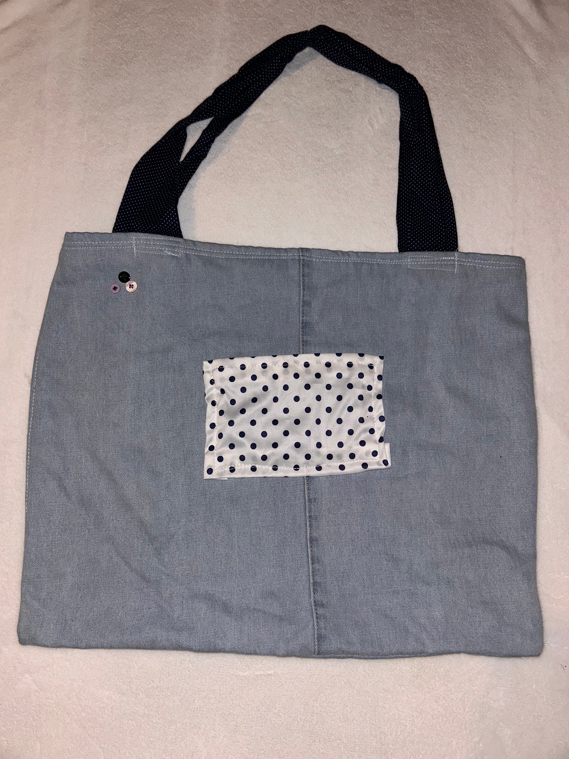 Denim large tote bag product image (1)