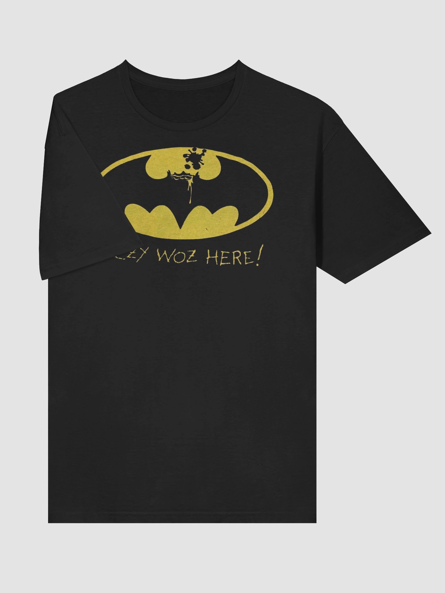 Ozzy Osbourne T-Shirt Ozzy Woz Here Batman Parody | Prince of Darkness Tribute Heavy Metal Graphic Tee | Black Sabbath Collector Shirt product image (4)
