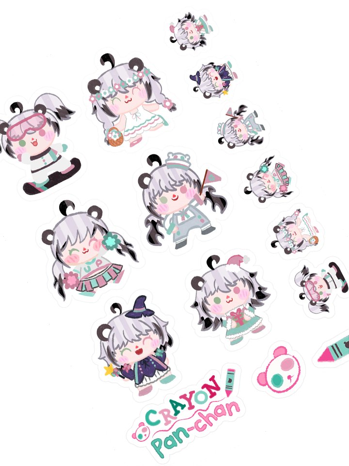 Utano Pandora 'Crayon Pan-Chan' Sticker Set B product image (1)