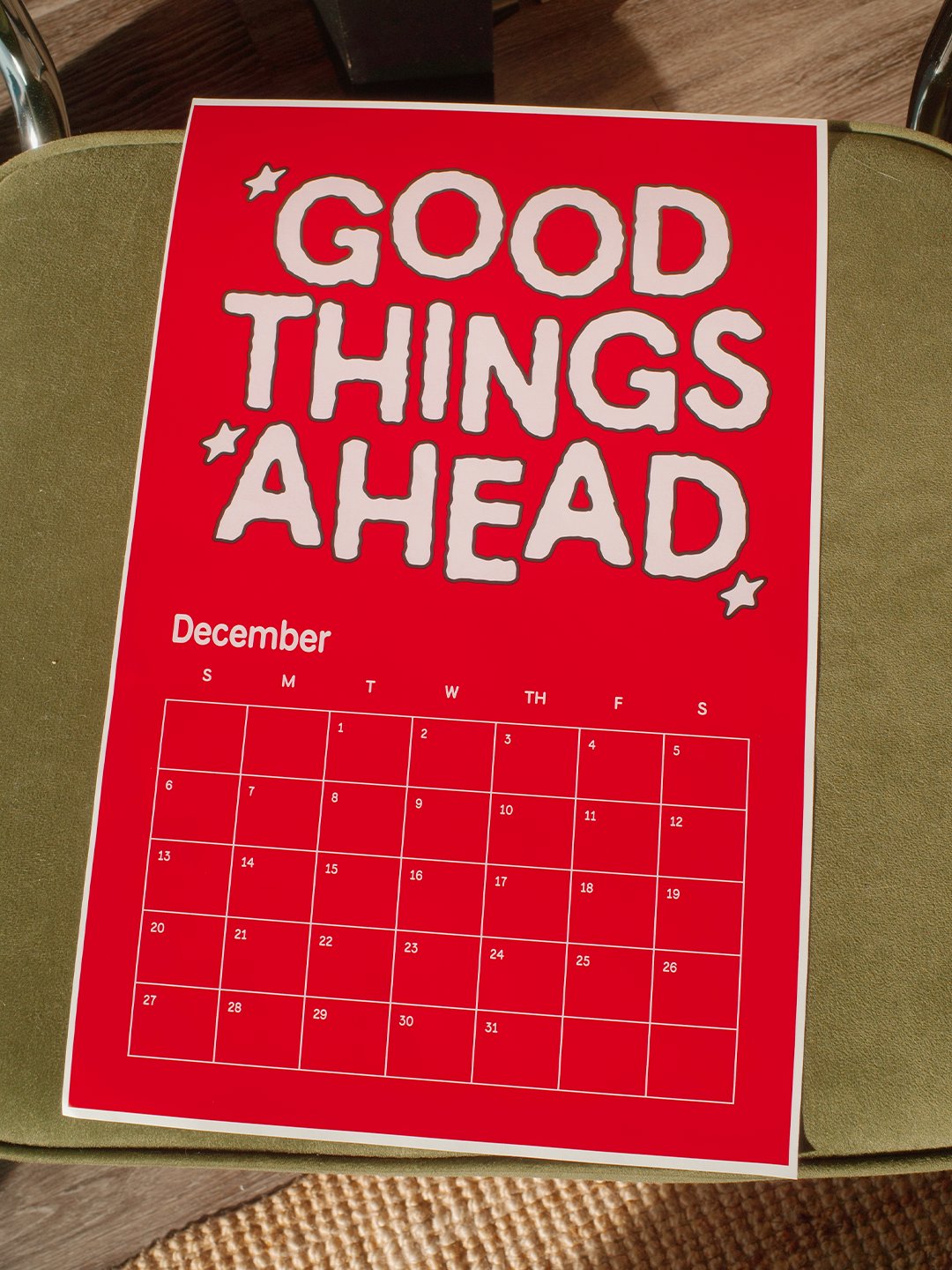 2026 Digital Affirmations Calendar (Sunday start date) product image (4)