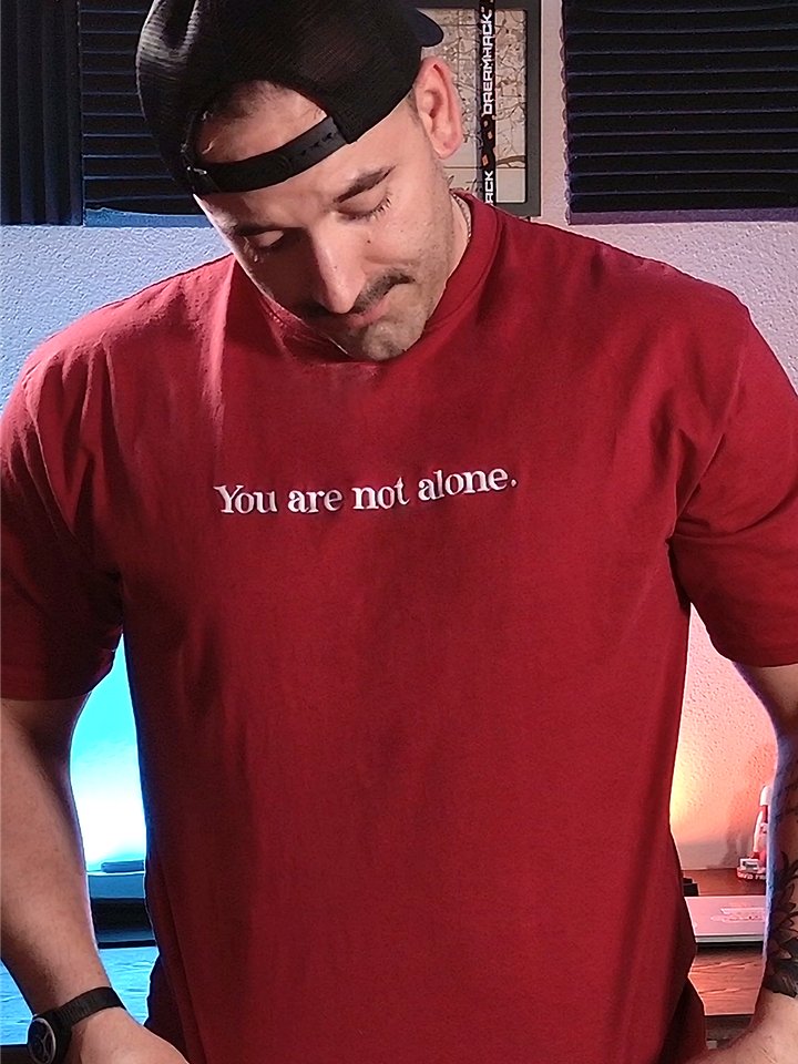 "You are not alone." - Terrific Tee (Embroidered) product image (7)