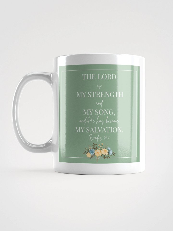Exodus 15:2 Mug – Floral Design product image (1)