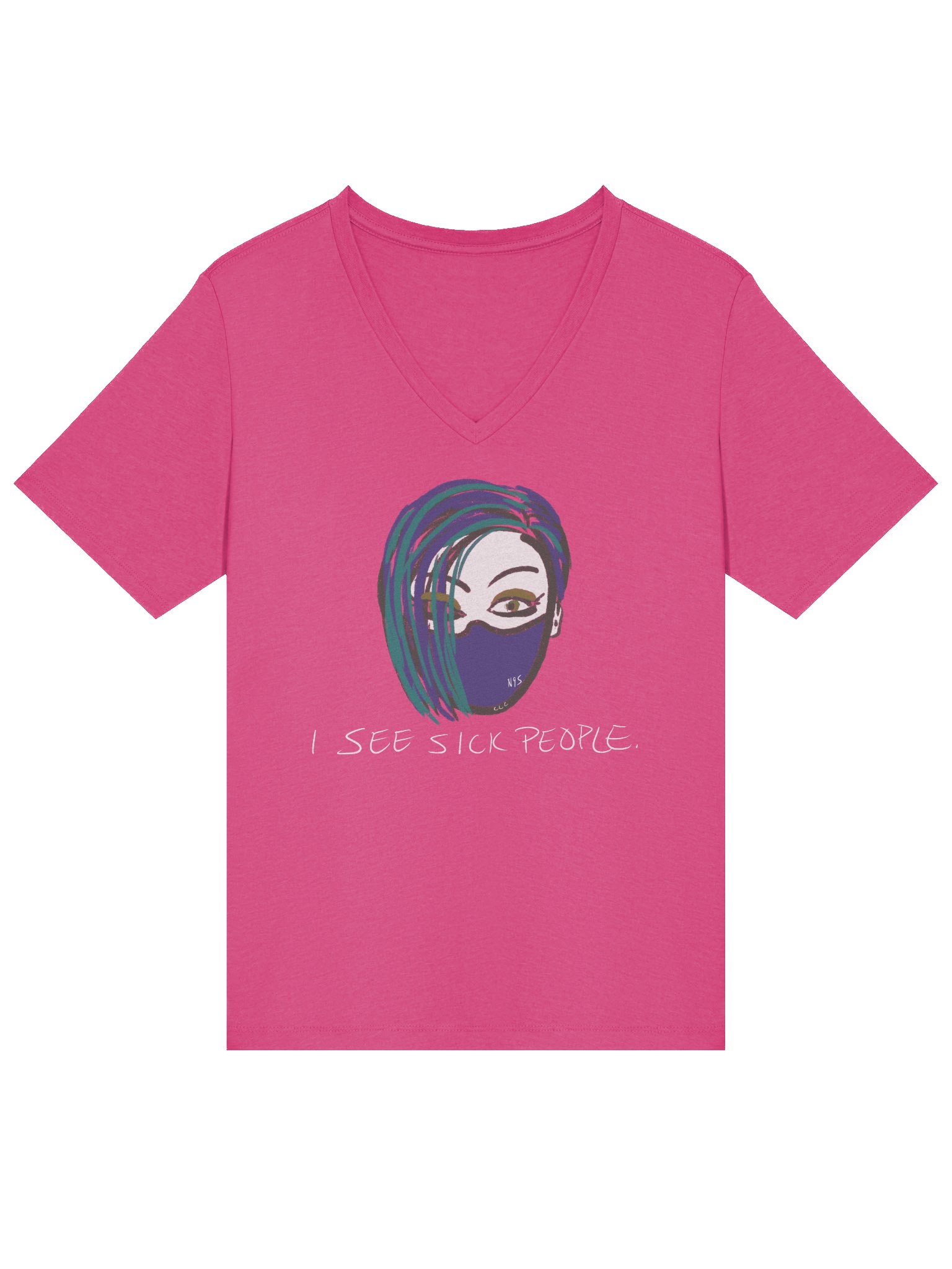 I See Sick People v-neck tee product image (3)