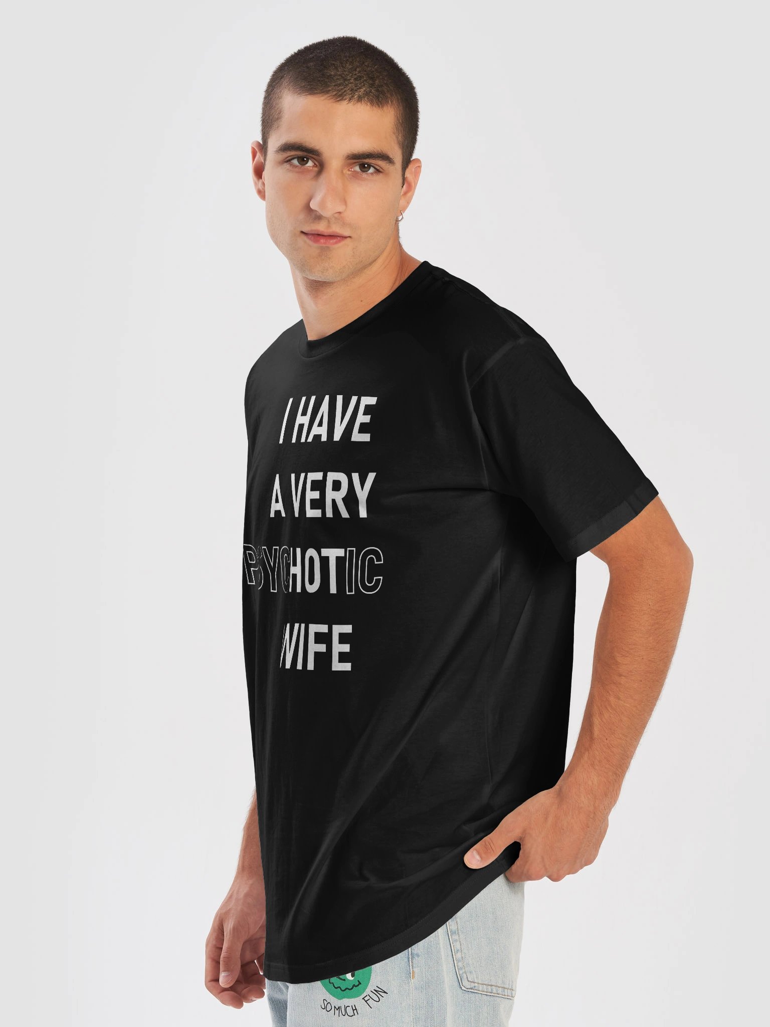 I Have A Very Psychotic Wife Premium T-Shirt product image (7)