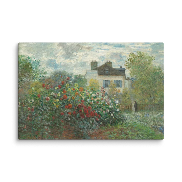 The Artist's Garden in Argenteuil (A Corner of the Garden with Dahlias) [Claude Monet] Canvas product image (2)