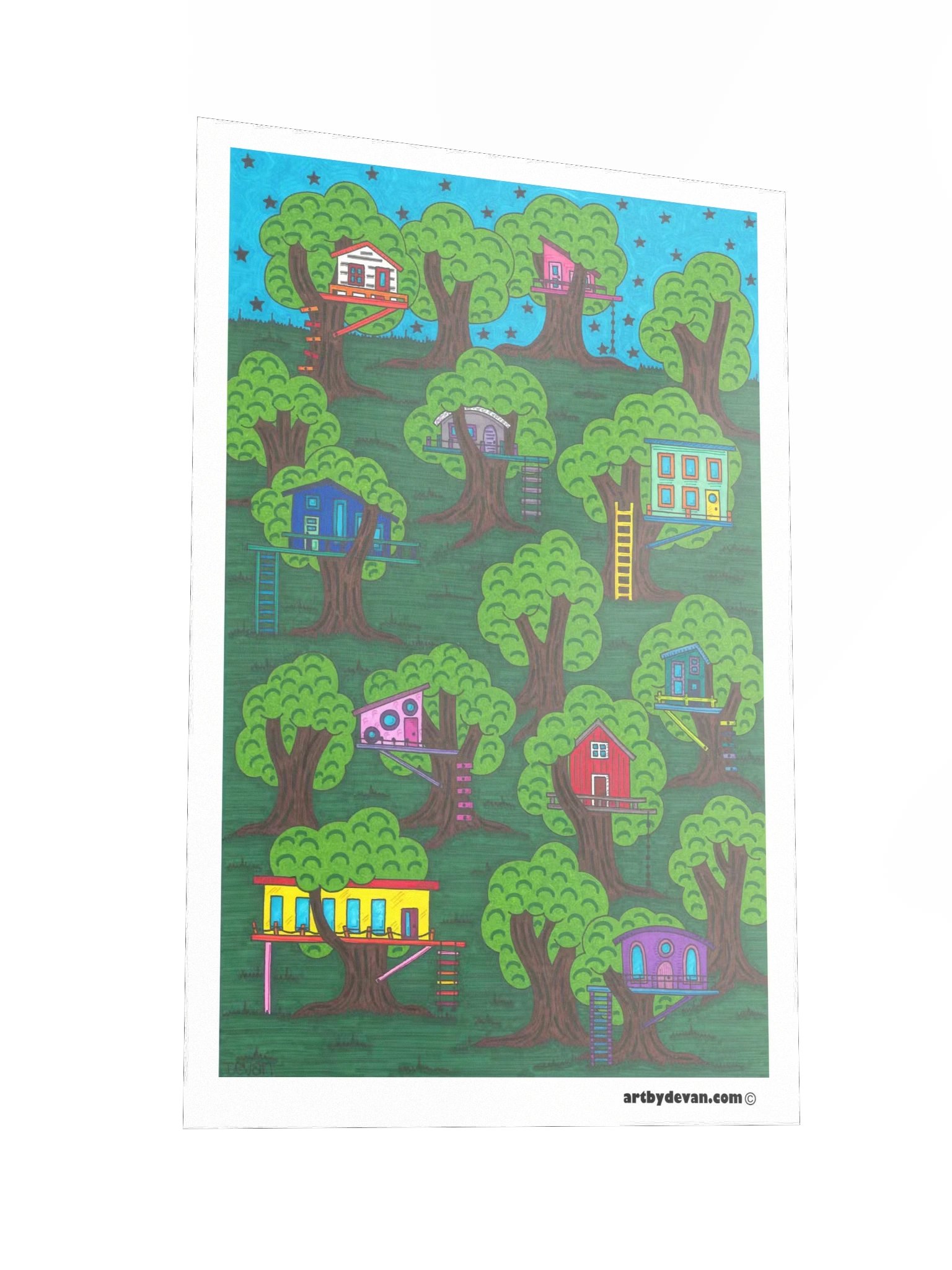 Art Print: Tree Top Village product image (2)
