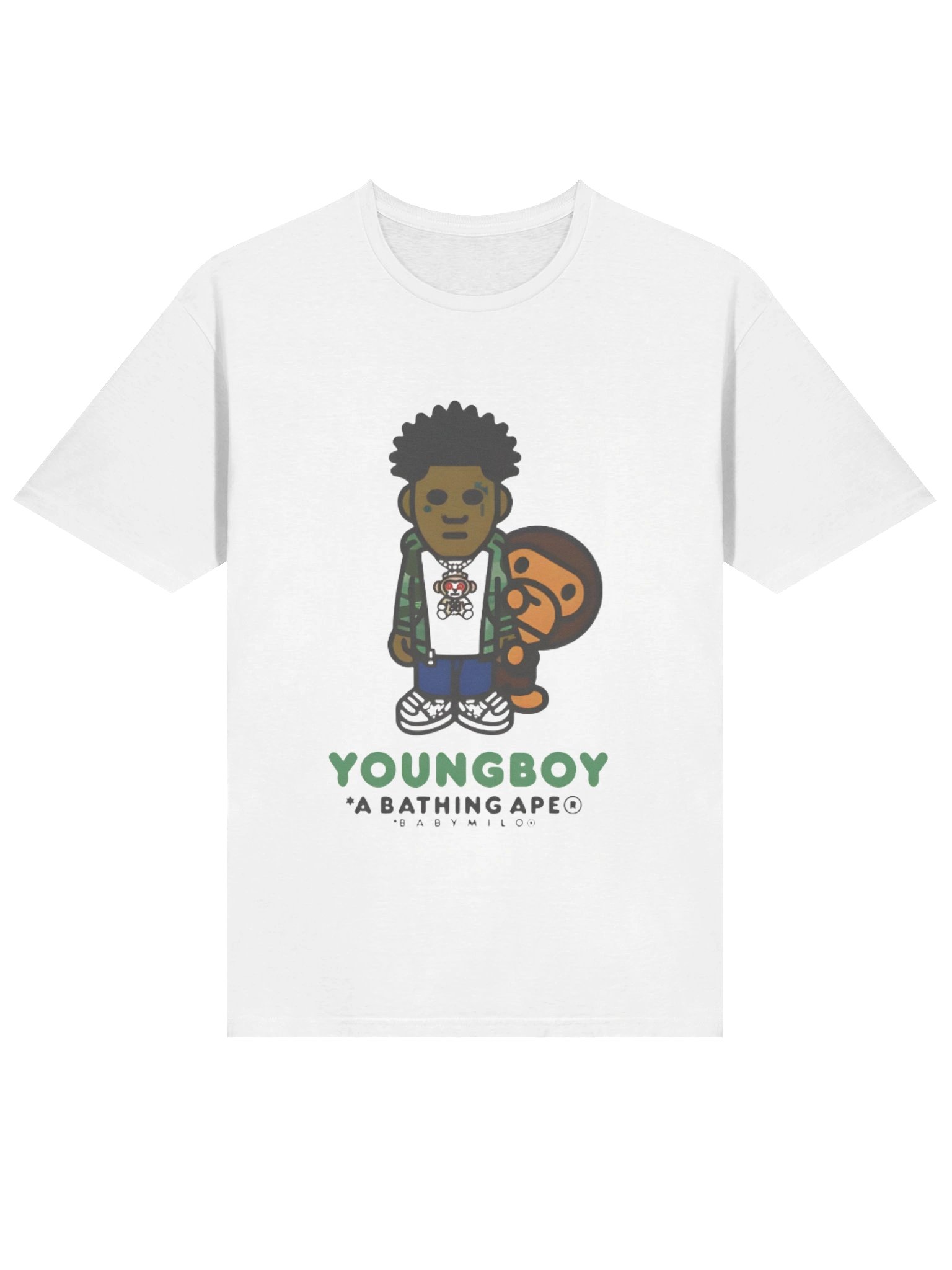 NBA YoungBoy x BAPE Milo Icon T-shirt product image (2)