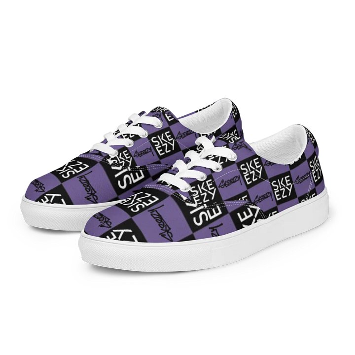 Checkered Skeezy Lace-Up Shoes PUR/BLK (Men's) product image (1)