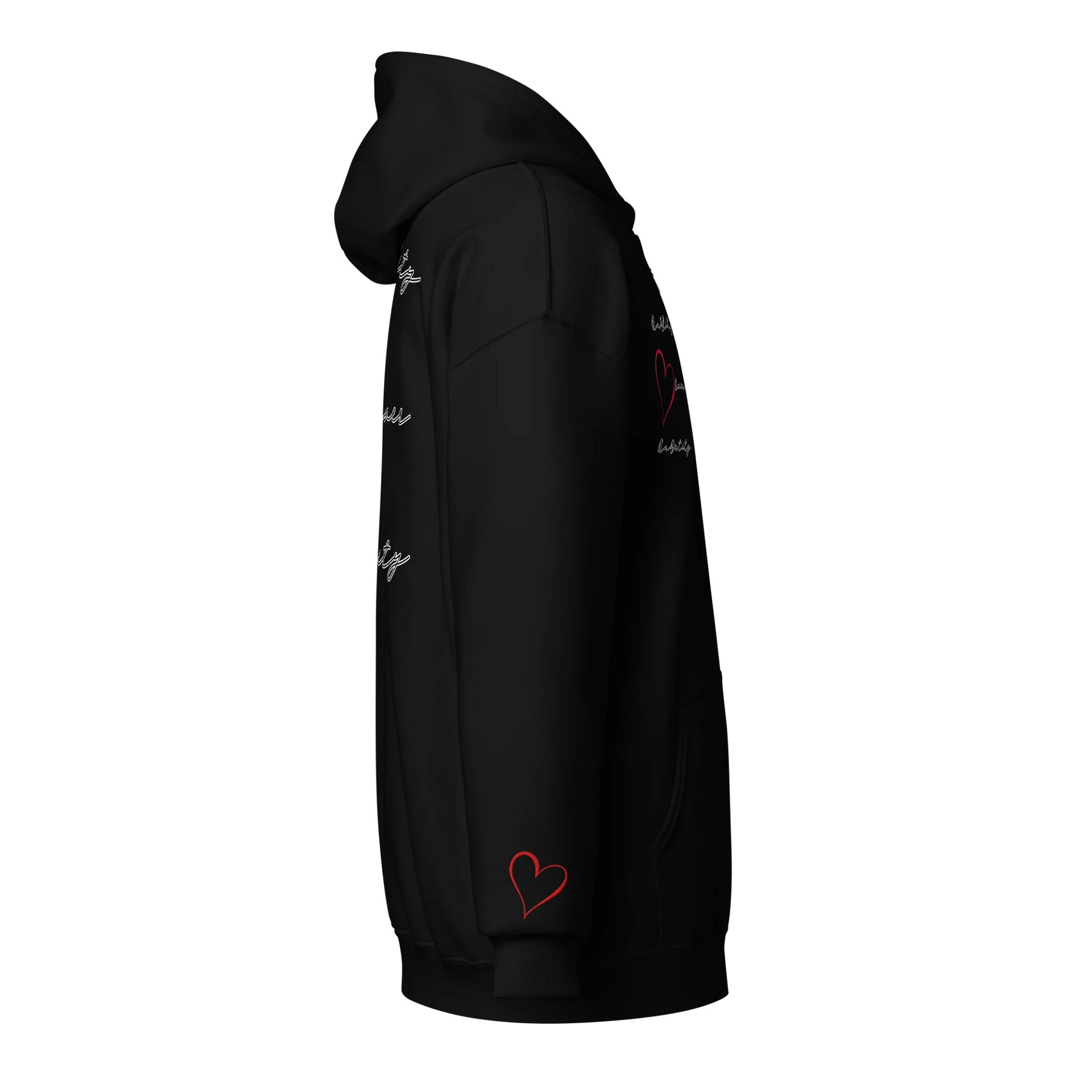 Qu@lity He@rts Zip hoodie product image (4)