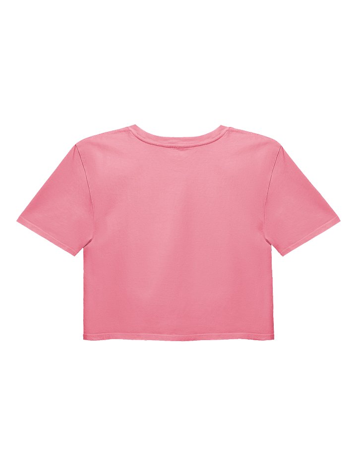 Bookish Baddie Illustrated Crop Top - Pink product image (2)