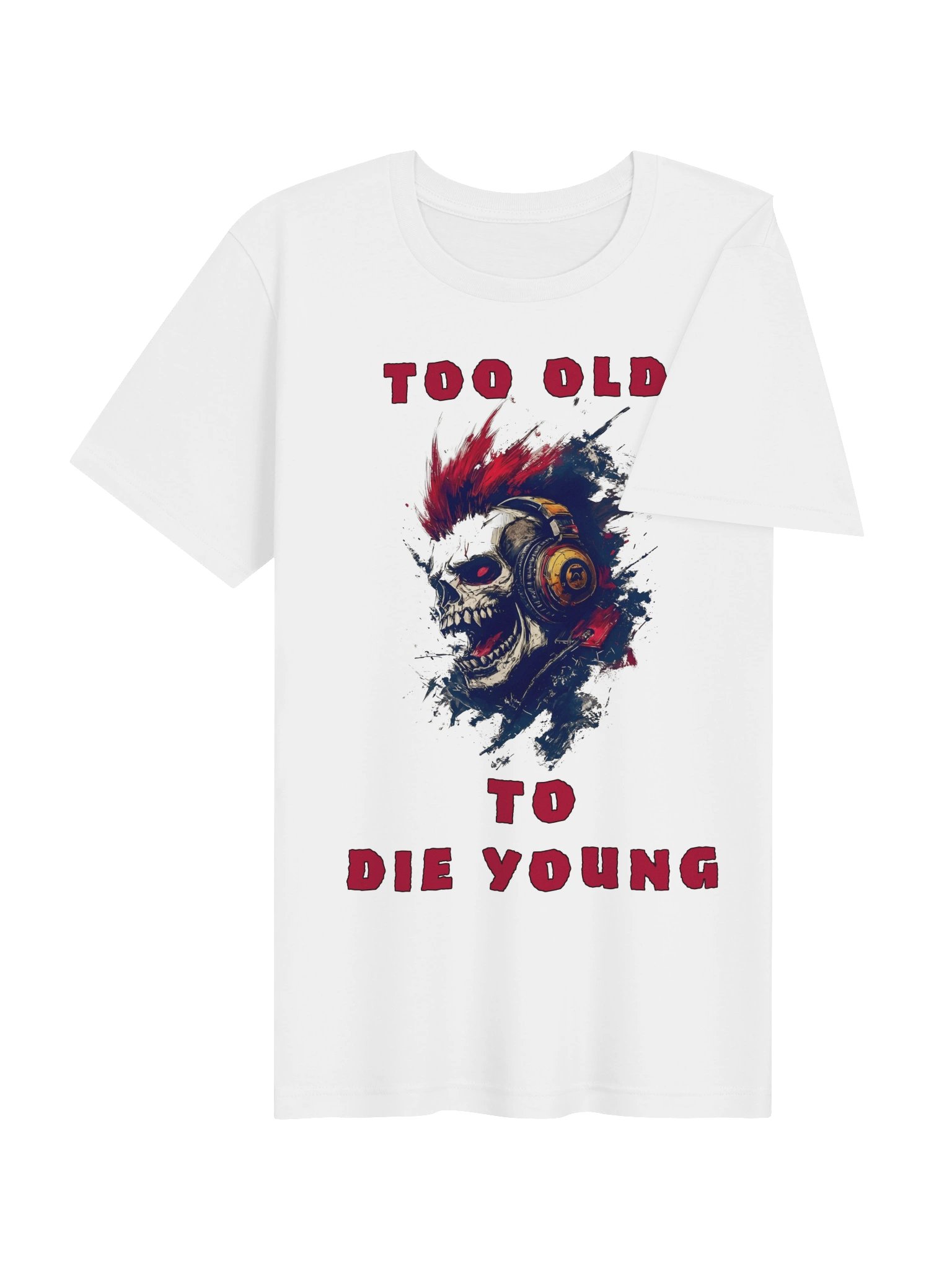 Too Old to Die Young Skull Tee product image (4)