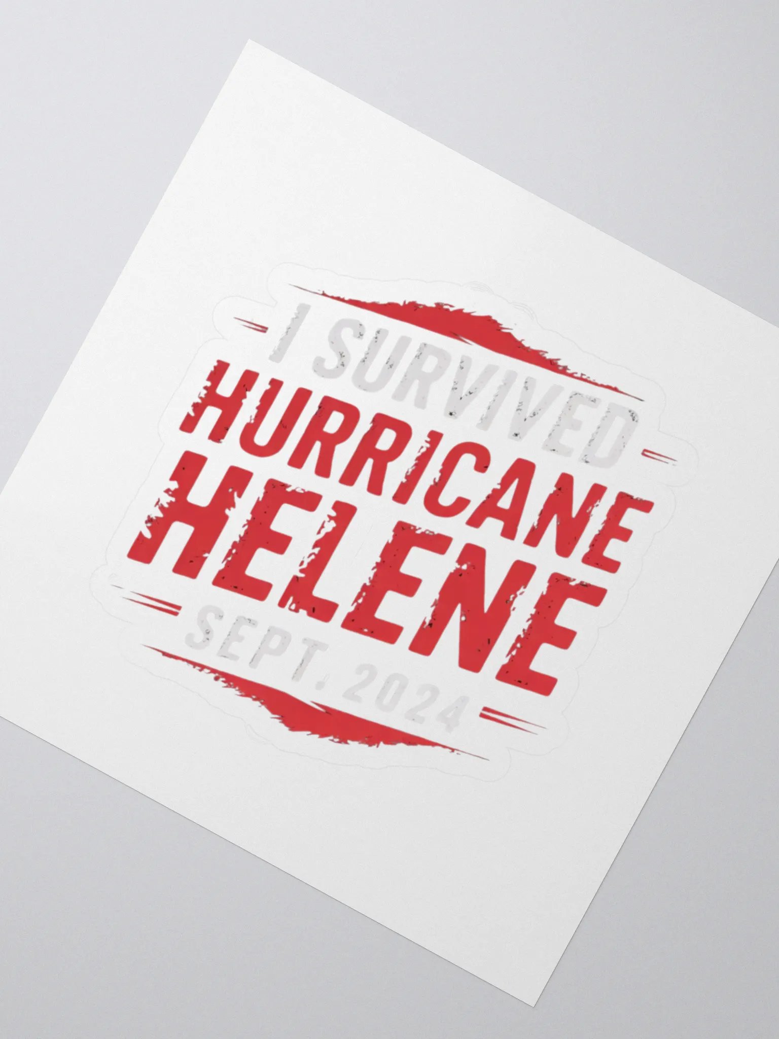 Hurricane Helene Survivor Stickers product image (2)