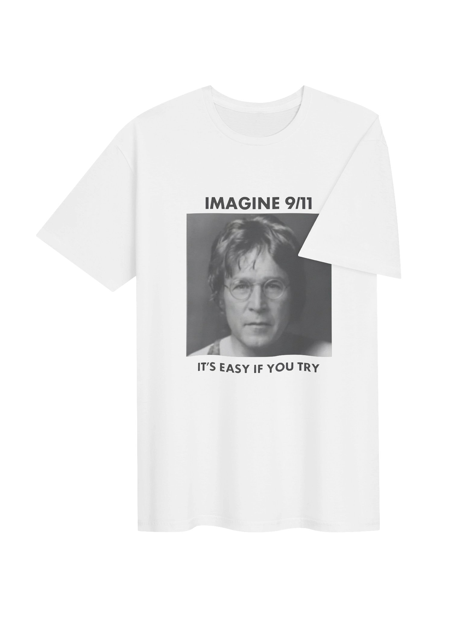 Imagine 9/11 It’s Easy If You Try Vintage Graphic Shirt product image (58)