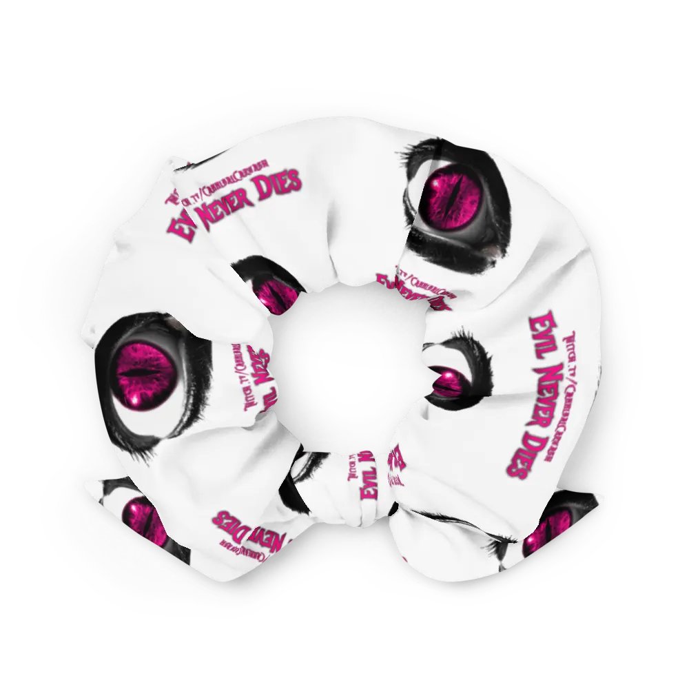 Pink Evil Never Dies Logo Scrunchie product image (3)