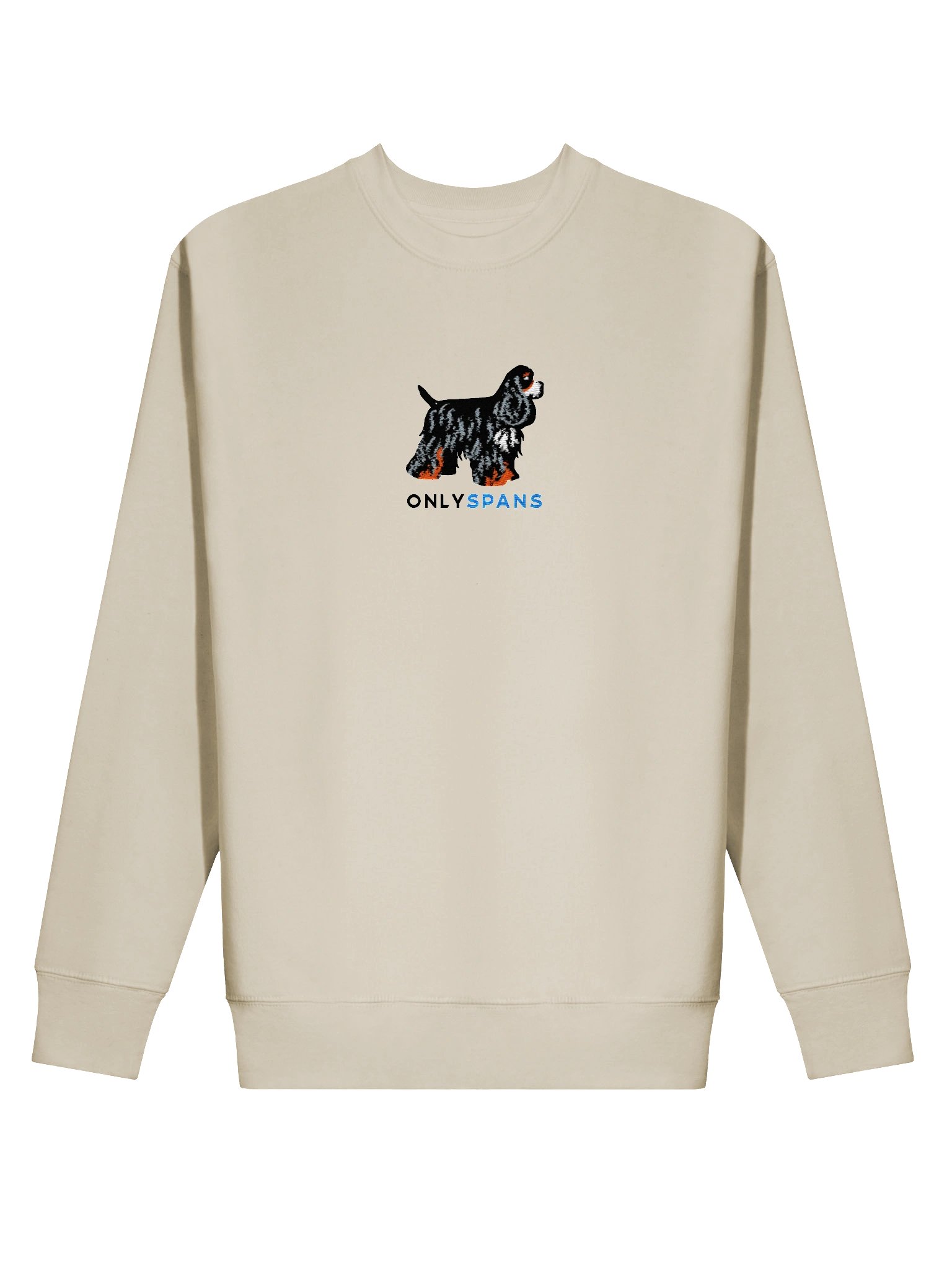 Only Spans Sweatshirt (Embroidered) of an American Cocker Spaniel(Tricolor) product image (72)