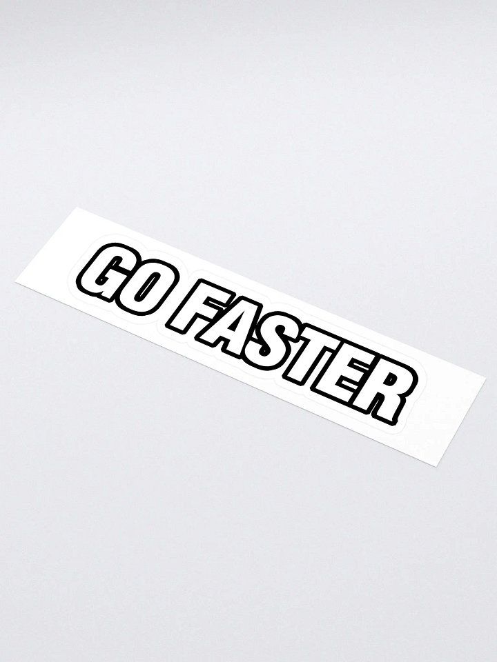 Go Faster - Long Sticker product image (1)
