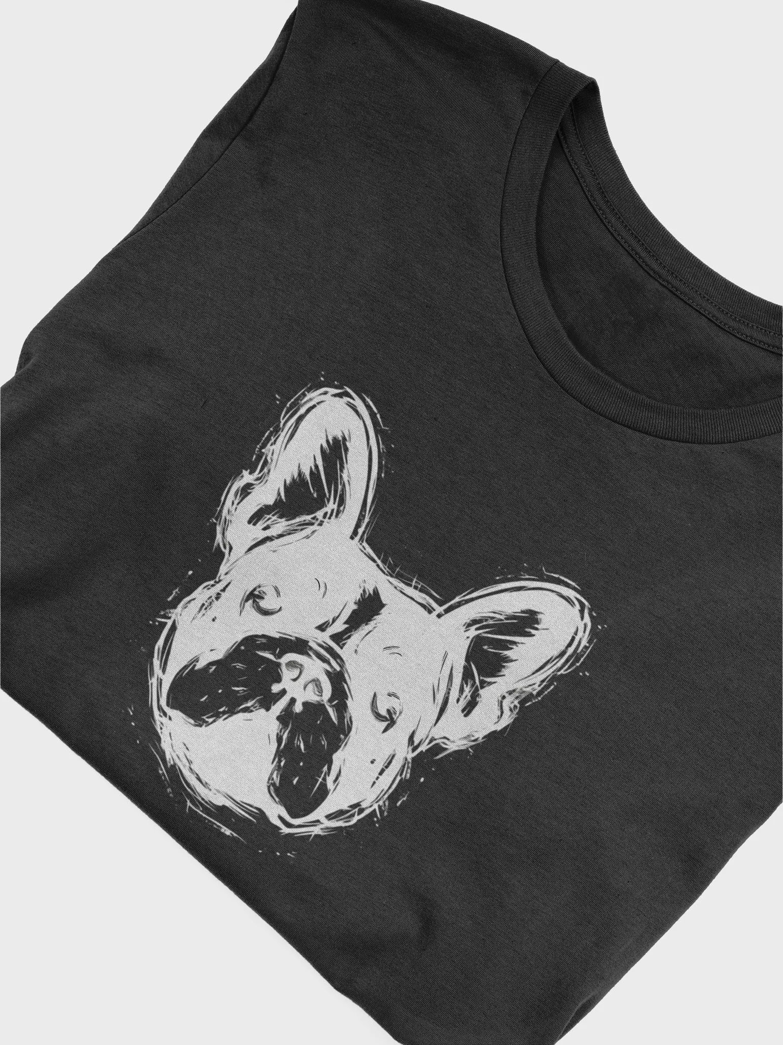 French Bulldog drawing in white product image (5)