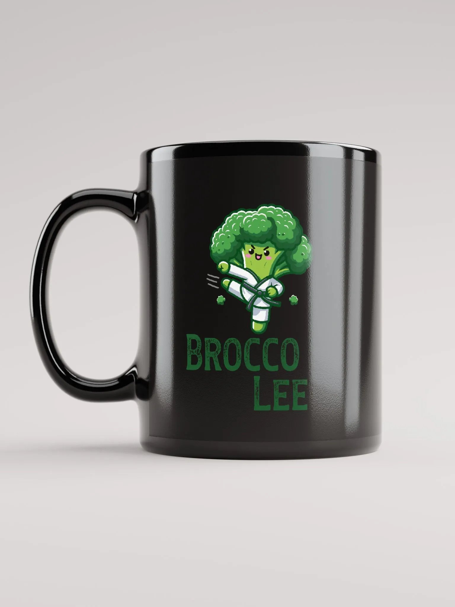 Broccoli Martial Arts Master Brocco Lee | Black Mug product image (11)