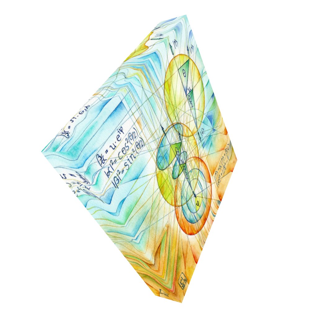 Spinning Projection - Quantum Physics Art Canvas Print product image (2)