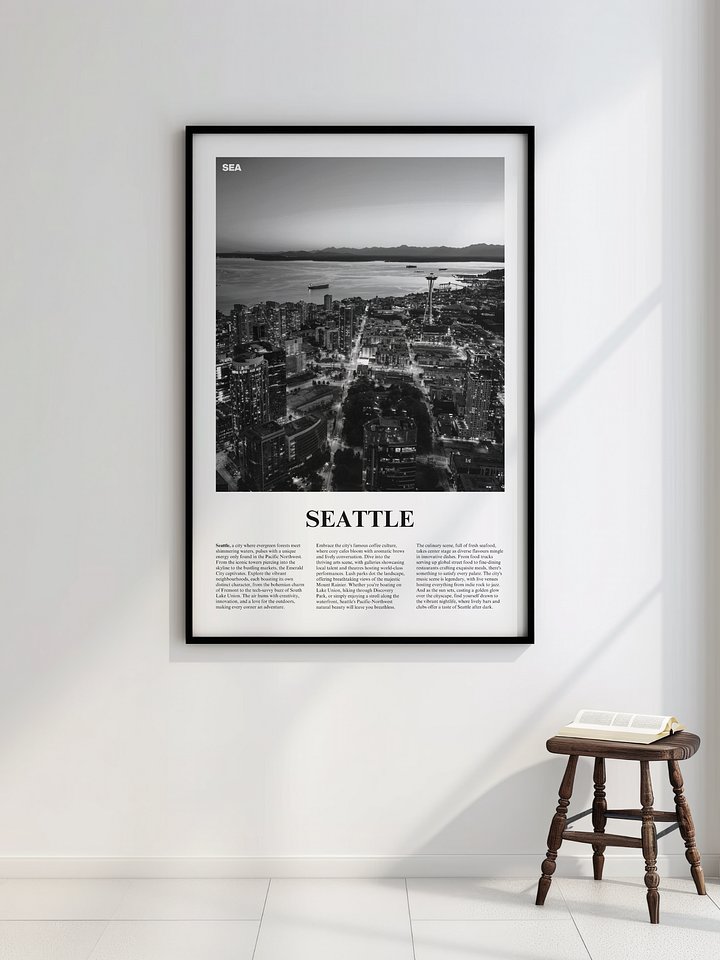 Seattle 02 Newspaper Poster product image (2)