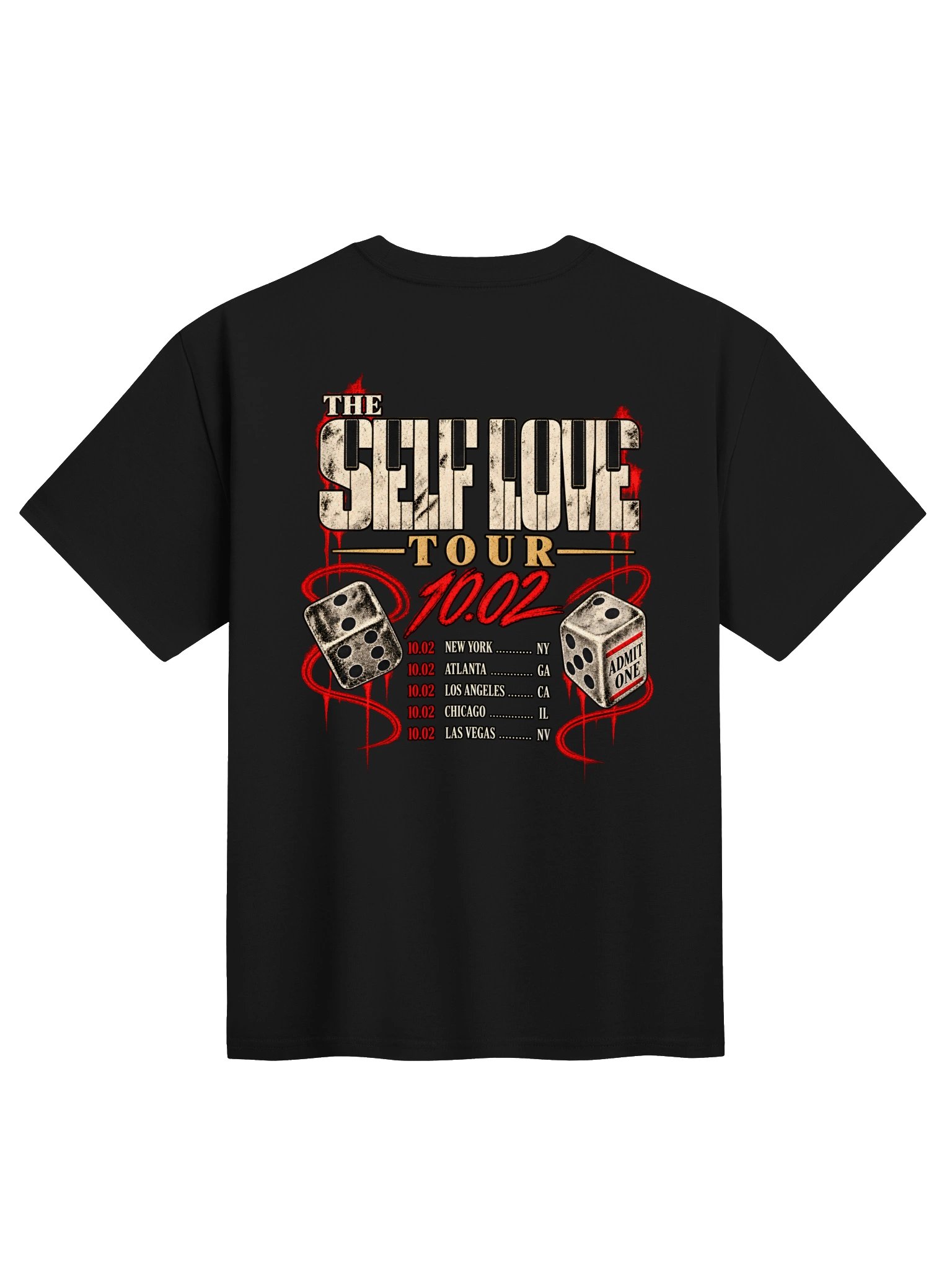 EXCLUSIVE SELF LOVE TOUR BAND TEE product image (2)