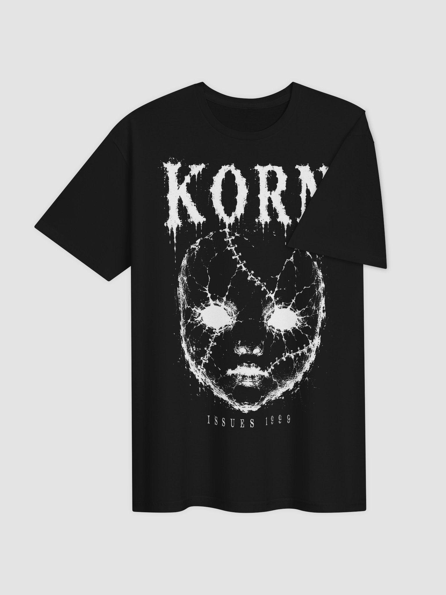 Korn Issues 1999 T-Shirt | Stitched Doll Face Graphic Tee product image (3)