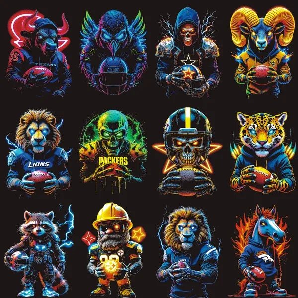 100 Dark Fantasy Mascot Graphics for Dark Apparel product image (3)