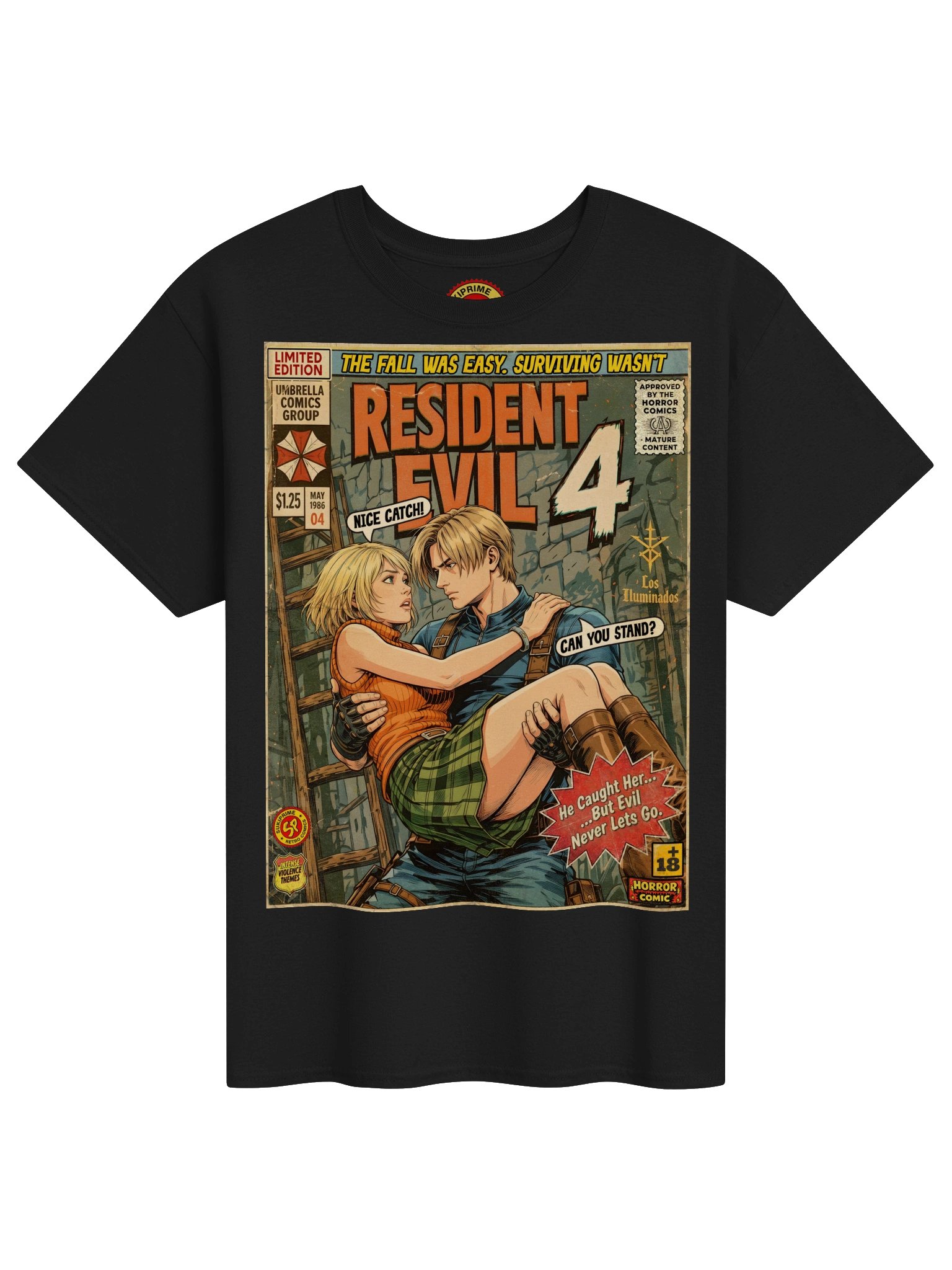 Ashley & Leon Comic Art Gaming T-Shirt product image (1)