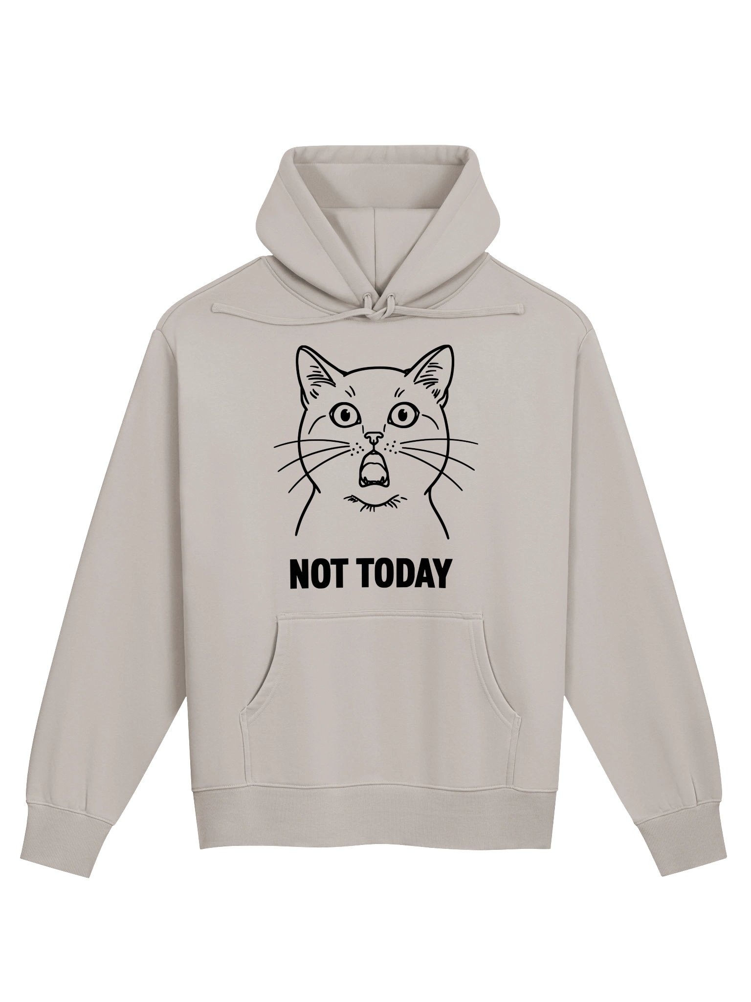 Black Cat Not Today – Funny Cat Hoodie – Light Edition product image (5)