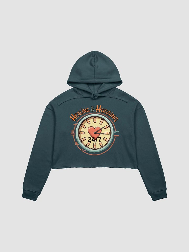 Healing and Hugging 24/7 Crop Hoodie product image (4)