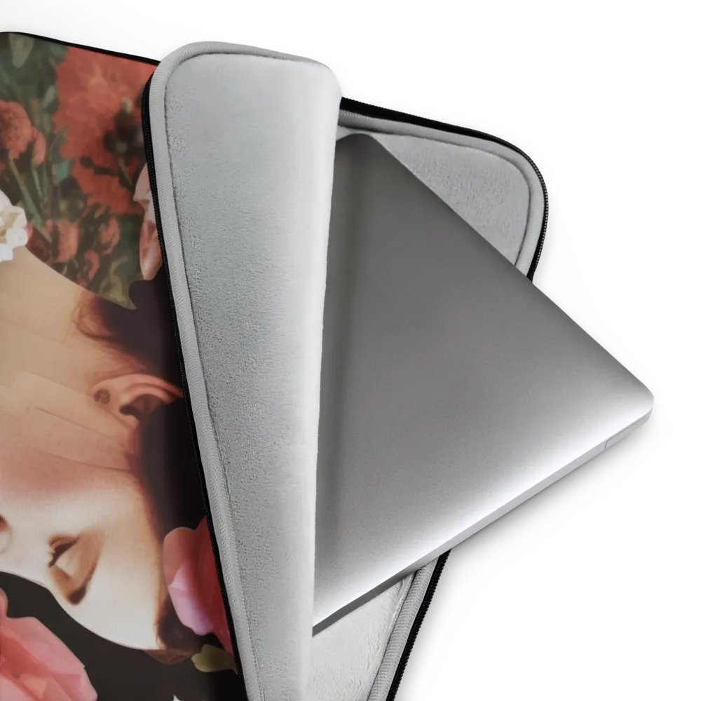 Vintage Lady Floral Elegance Laptop Sleeve product image (3)