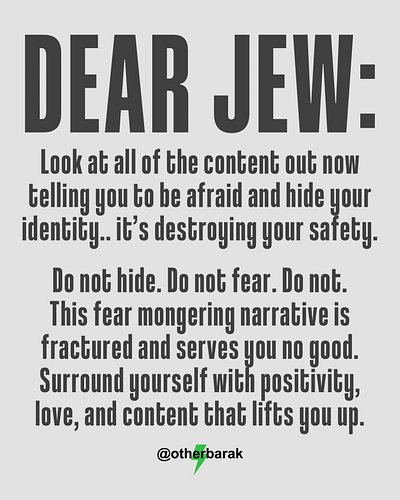 Dear Jew: don’t hide💚🪬