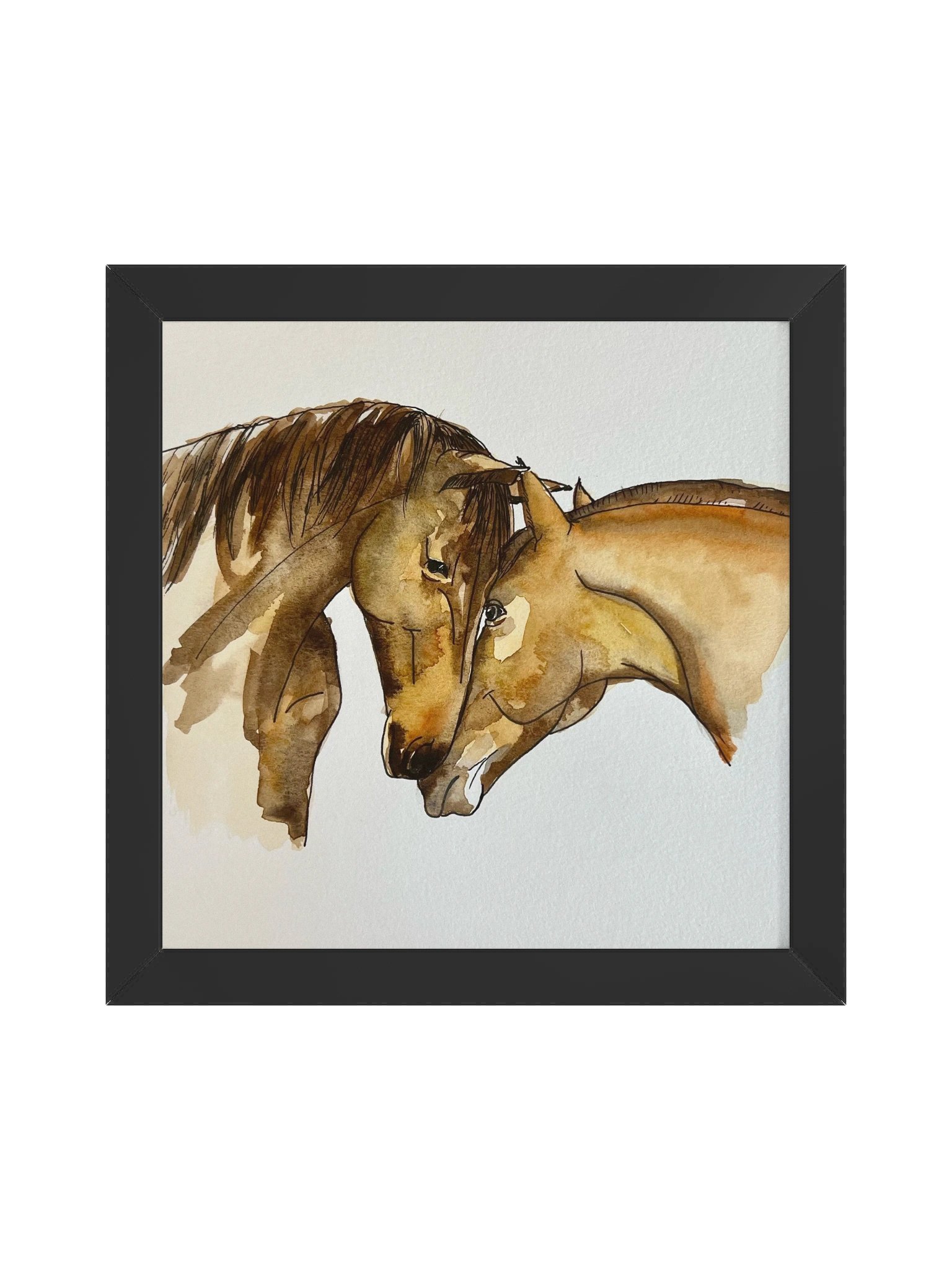 Cuddling Horses Fine Art Print | Harriet Muller product image (1)
