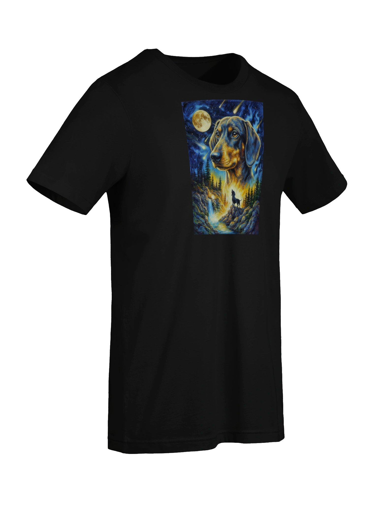 Moon & Stars Dachshund T-Shirt – Celestial Wiener Dog Gift product image (2)