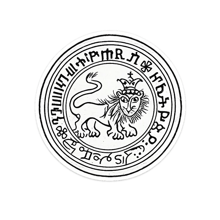 Ethiopian Lion of Judah Sticker product image (1)