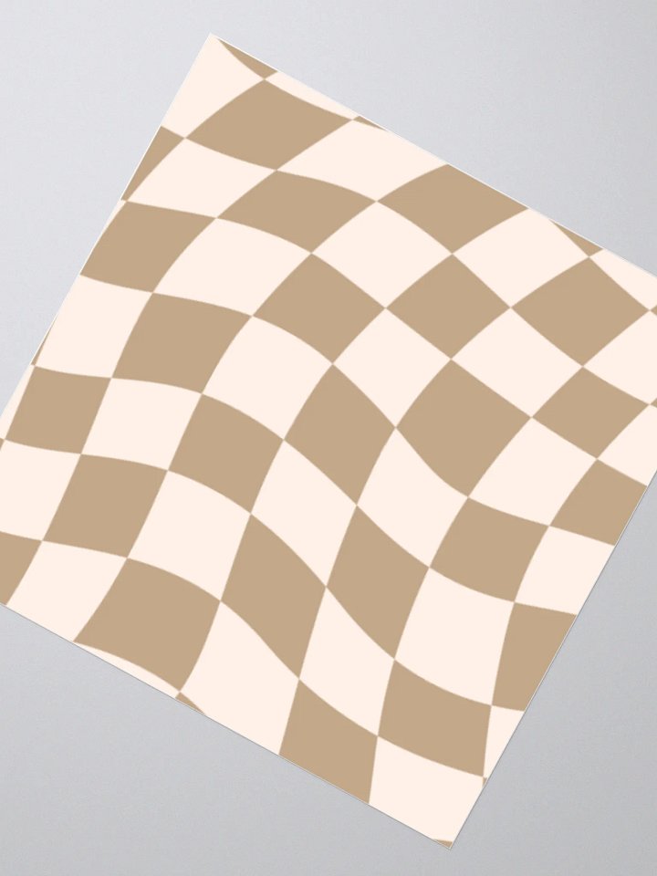 Brown preppy area sticker product image (6)