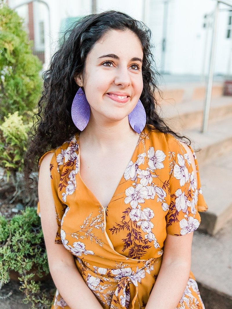 Purple Showstopper Leather Earrings product image (1)