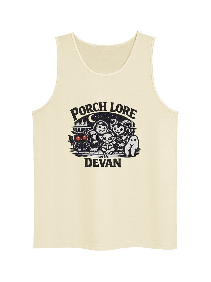 CUTIE CRYPTIDS OUTLINE UNISEX GARMENT DYED TANK TOP product image (17)