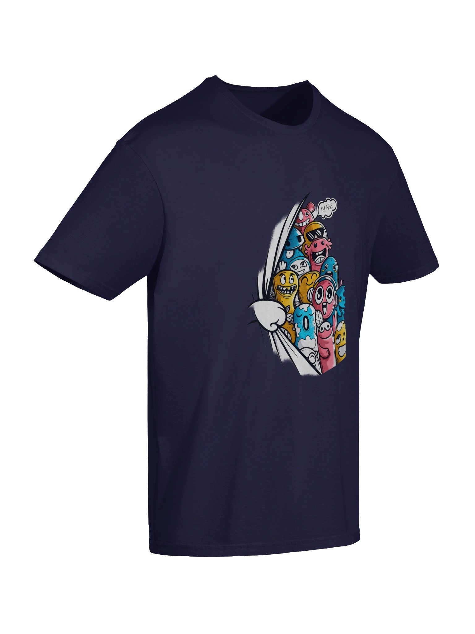 Too Many Smiles, One Crazy Vibe – Funny Cartoon T-Shirt product image (4)
