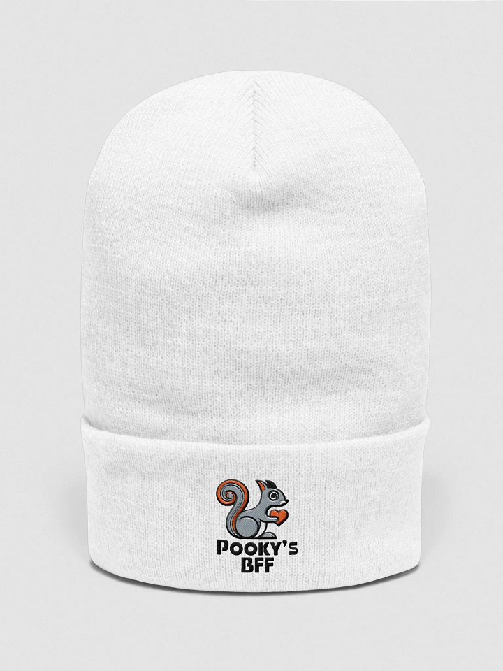 Cozy, HQ Beanie: Pooky's BFF, Squirrel grey red hert. face right product image (1)